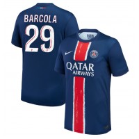 Moški Nogometni dresi Paris Saint-Germain Bradley Barcola #29 Domači 2024-25 Kratek Rokav